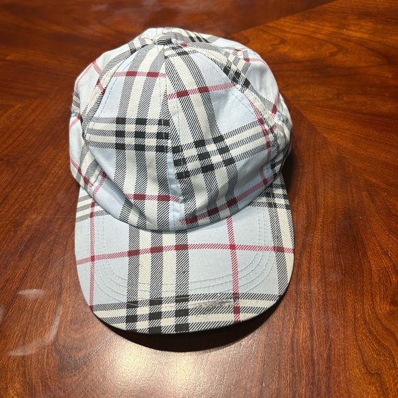 Burberry Red and Black Plaid Hat - Picture 1 of 2